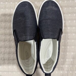 Ralph Lauren Haddley Womens Black Sneakers Size 7